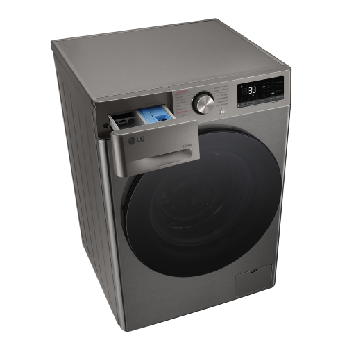 Máquina Lavar e Secar Roupa LG F4DR7010SGS Inox 10/ 6Kg 1400Rpm A