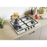 Placa de Encastre Gás Natural Candy CHW 6BR X  Inox 60cm