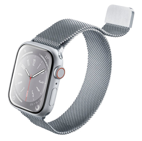 Bracelete Cellularline Steel Band Apple Watch 42/44/45/49mm - Cinza
