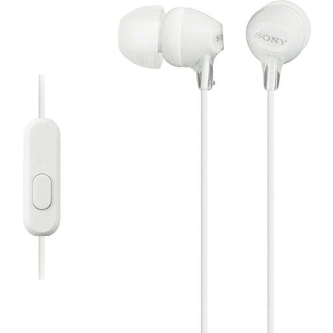 Sony Auriculares MDR EX-15AP (Branco)