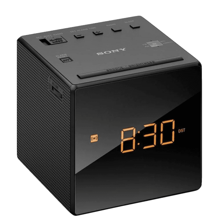 Rádio Despertador Sony ICF-C1B Preto