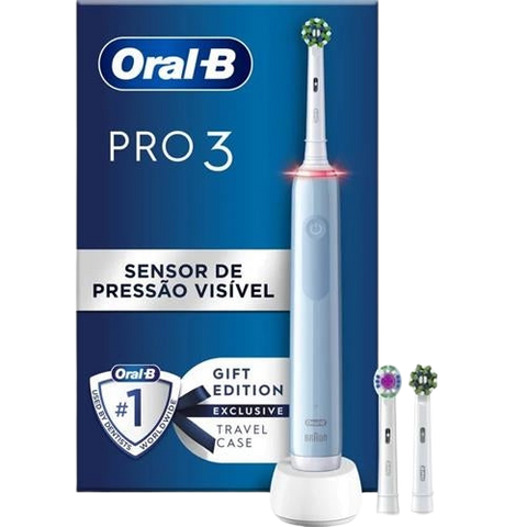 Escova de Dentes Oral-B Pro 3 3700 Azul