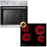 Conjunto Placa Vitrocerâmica + Forno Infiniton HV-V406