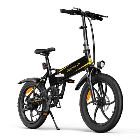 Bicicleta Elétrica ADO A20 XE Cross-Country Preto/Amarelo 20