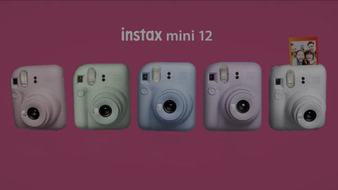 Máquina Fotográfica Fujifilm Instax Mini 12 Azul Pastel