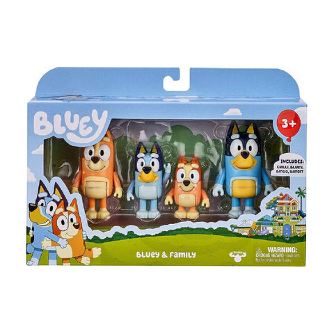 Brinquedos Famosa - Pack de 4 figuras Double Pack Bluey - Envio Aleatório