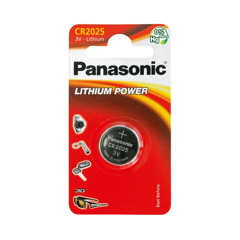 Pilhas Lítio Panasonic CR2025 Lithium Power 3V