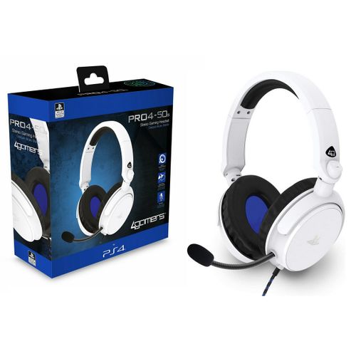 Headset Gaming PS4 4Gamers Pro 4-50 Branco