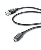 Cabo de Dados USB Tipo-A/Micro USB 2m Preto Image