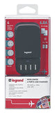 Carregador Legrand Usb 4 Portas 6.8A com Adaptadores Viagem