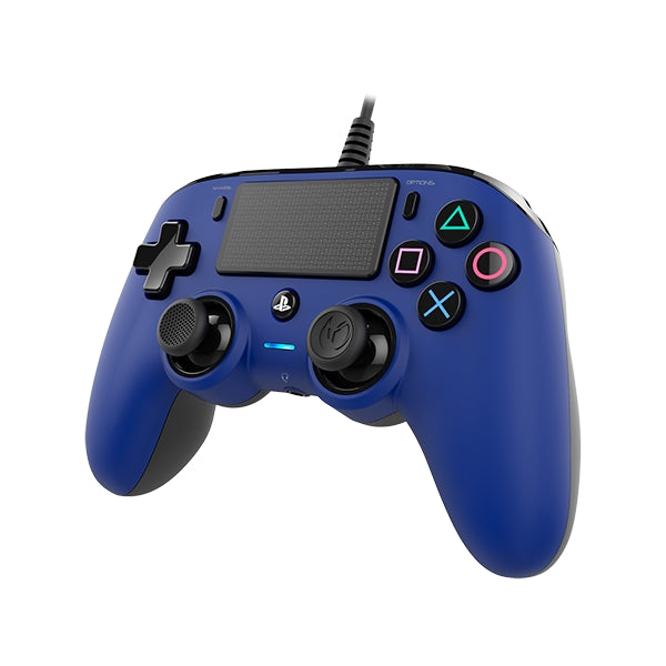 Comando PS4 Nacon com Fios Azul PS4
