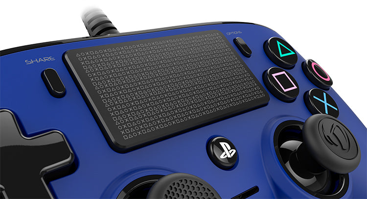 Comando PS4 Nacon com Fios Azul PS4