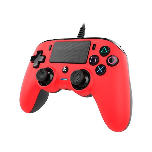 Comando PS4 Nacon com Fios Vermelho PS4