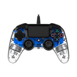 Comando PS4 Nacon com Fios Transparente/Azul PS4