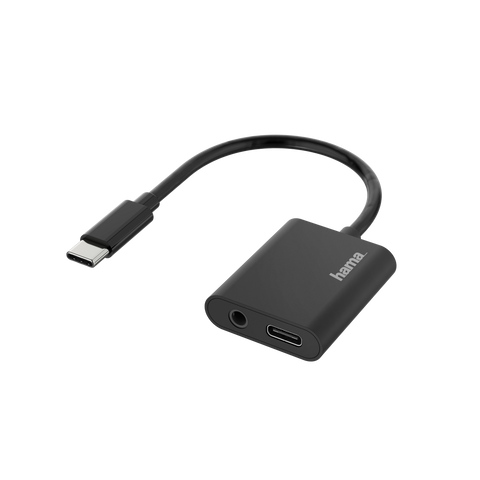 Adaptador Hama 2em1 USB-C / USB-C jack 3.5mm  (200319)