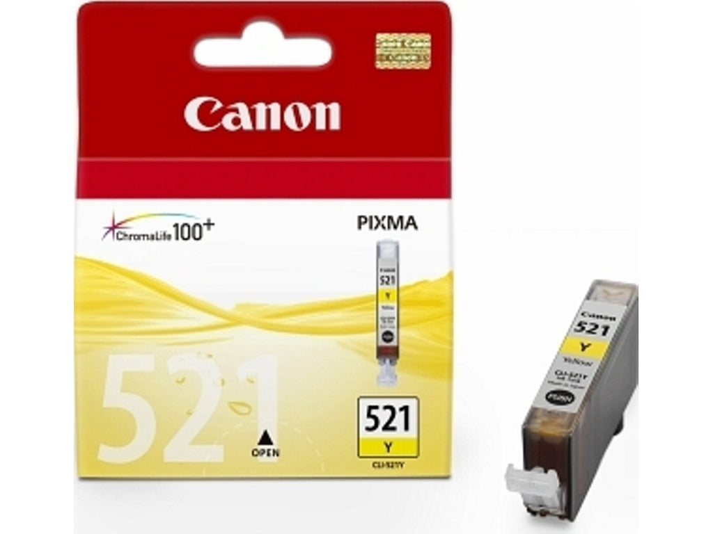 Tinteiro Canon CLI-521Y Amarelo