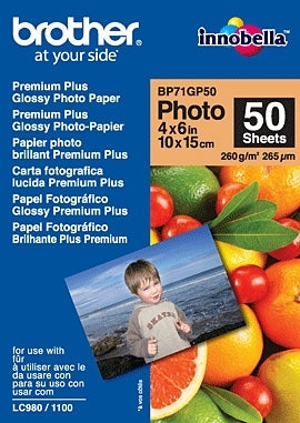 Papel Fotográfico Brother BP71GP50 Glossy 10x15