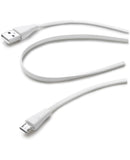 Cabo de Dados Cellularline Tipo A/Micro-USB B USB 2.0 1m Branco