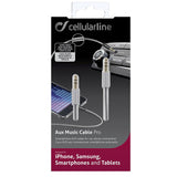 Cabo Auxiliar Cellularline 3.5mm/3.5mm