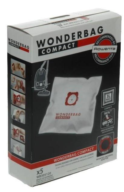 Rowenta Sacos de Aspirador WB305120 Wonderbag Compact