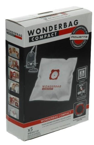 Sacos de Aspirador Rowenta WB305120 Wonderbag Compact