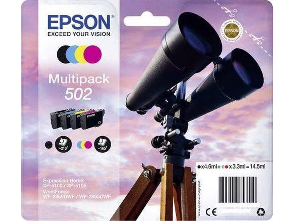 Tinteiro Epson Pack Tinteiros 502 Ink Preto e Cores