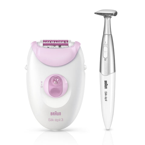 Depiladora de Arranque Braun Silk-épil 3 3321 + Aparador FG1100