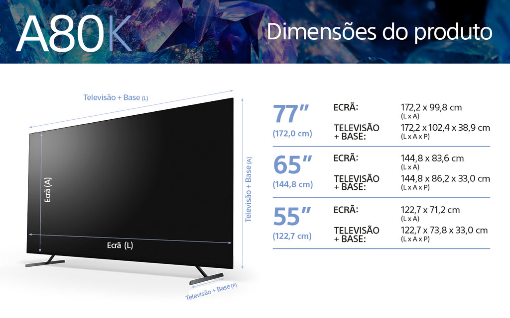 Smart TV Android Sony XR-55A80K OLED 55 Ultra HD 4K