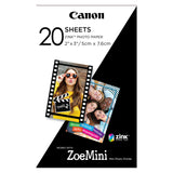 Pack Papel Canon 2x3 ZINK 20 folhas