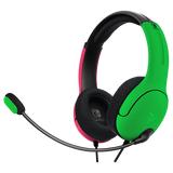 Headset Gaming Switch PDP com fios LVL40 Rosa / Verde