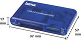 Leitor de Cartões Hama C55348 35-em-1 V2 (SD/CF/MS/xD/SM)