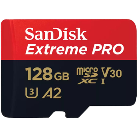 Cartão Micro SDXC SanDisk Extreme Pro 128GB C10 V30 U3 200MB/S