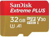 Cartão Micro SDXC SanDisk Extreme Plus 32GB Classe 10 V30 A1 U3 170 MB/s