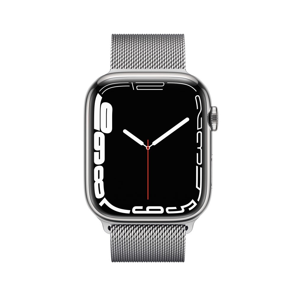 Apple Watch 45mm Series 7 + Celular Prateado Milanesa- Smartwatch