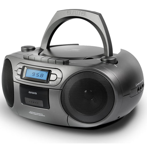 Rádio CD Aiwa BBTC-550MG CD MP3 K7 Bluetooth Preto
