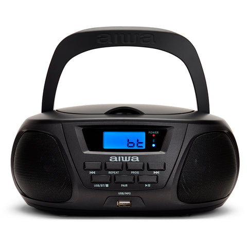 Rádio CD Aiwa BBTU-300BKMKII CD MP3 USB Bluetooth Preto