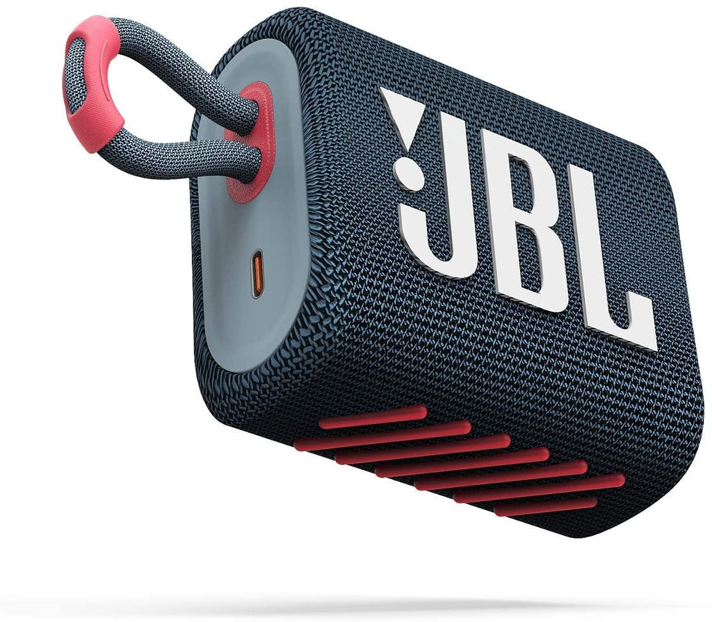 Coluna Portátil JBL GO 3 Azul/Rosa