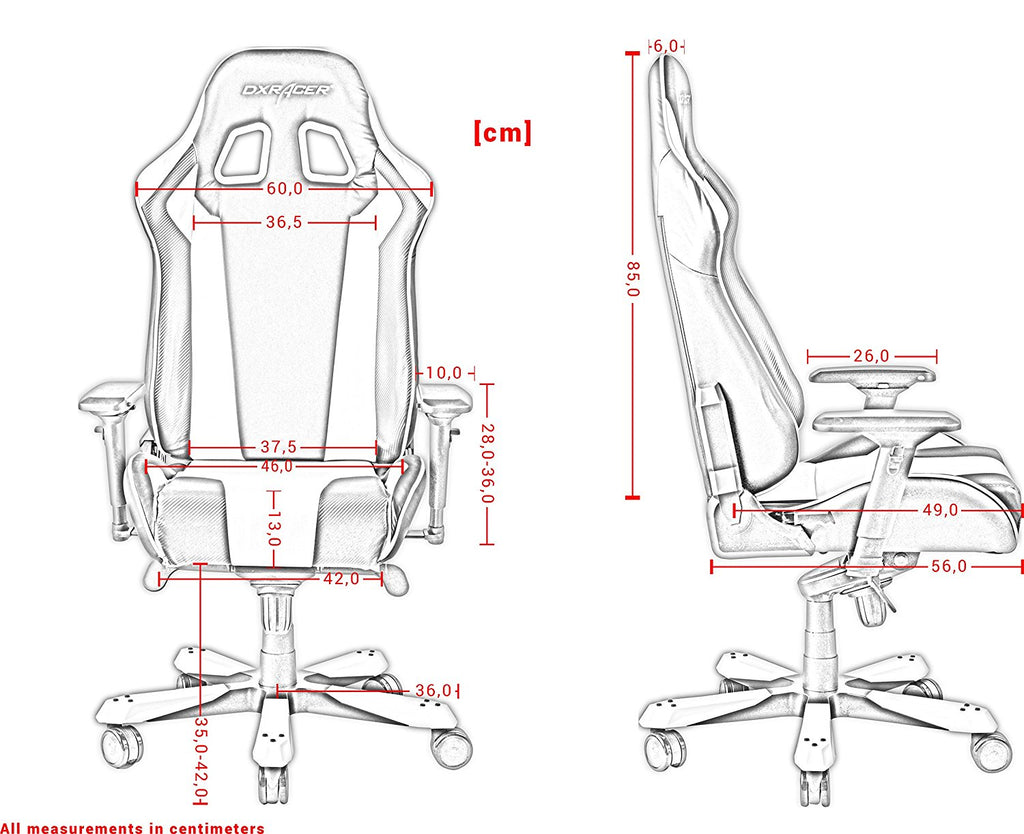 Cadeira Gaming DXRacer King K06-Preto