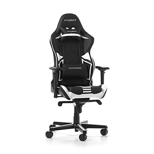 Cadeira Gaming DXRacer Racing PRO R131-Preto e Branco