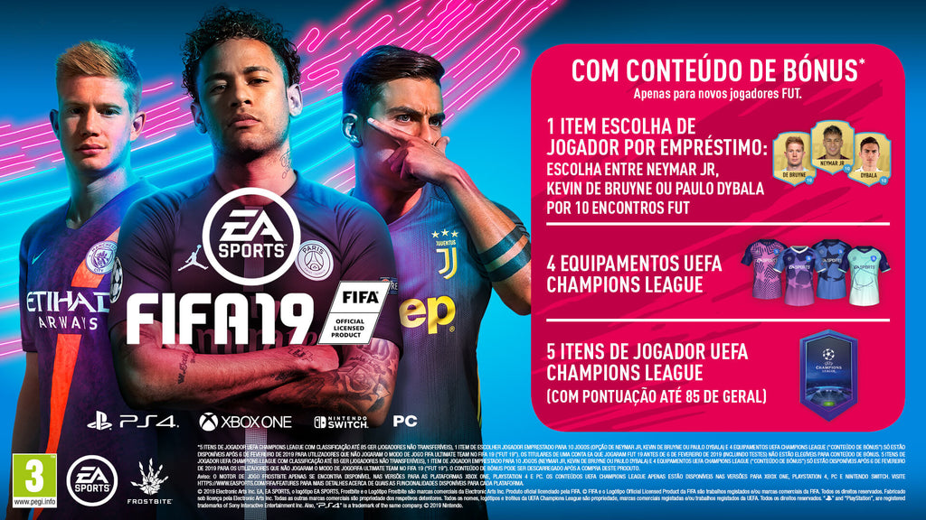 FIFA 19 (EM PORTUGUÊS) [Download] PC - Catalogo  Mega-Mania A Loja dos  Jogadores - Jogos, Consolas, Playstation, Xbox, Nintendo
