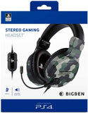 Headset Gaming Big Ben PS4 Oficial V3 Verde Camo