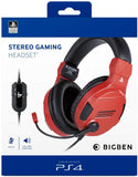 Headset Gaming Big Ben PS4 Oficial V3 Vermelho