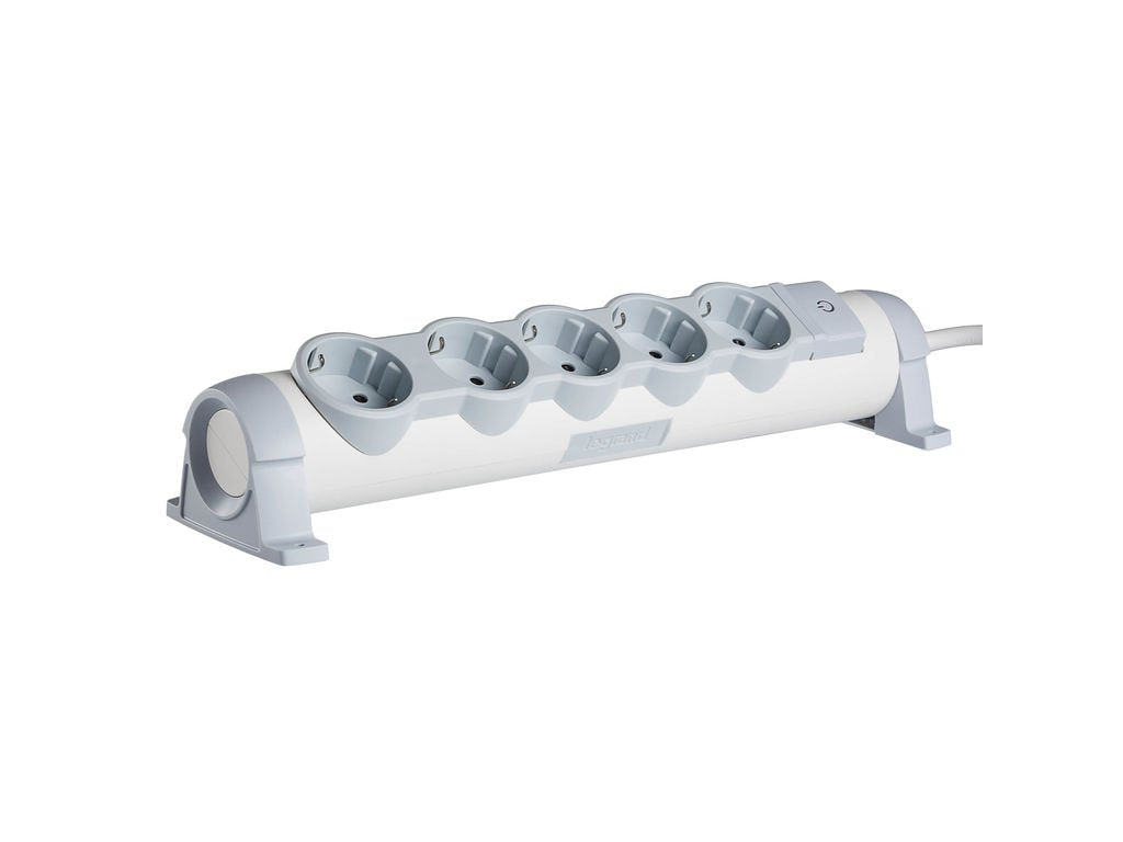 Extensão Elétrica Legrand Giratória 5 Tomadas com interruptor 3m (694632)