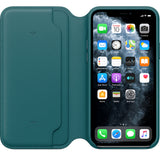 Capa Apple iPhone 11 Pro Folio em pele - Pavão