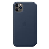 Capa Apple iPhone 11 Pro Max Folio em pele - Azul fundo do mar