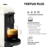 Máquina de Café Cápsulas Nespresso Krups Vertuo Plus XN9031P3 Branco