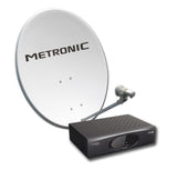 Kit Satélite Digital Metronic 428315 Recetor DVB-S HD + Antena Parabólica + Braço + LNB