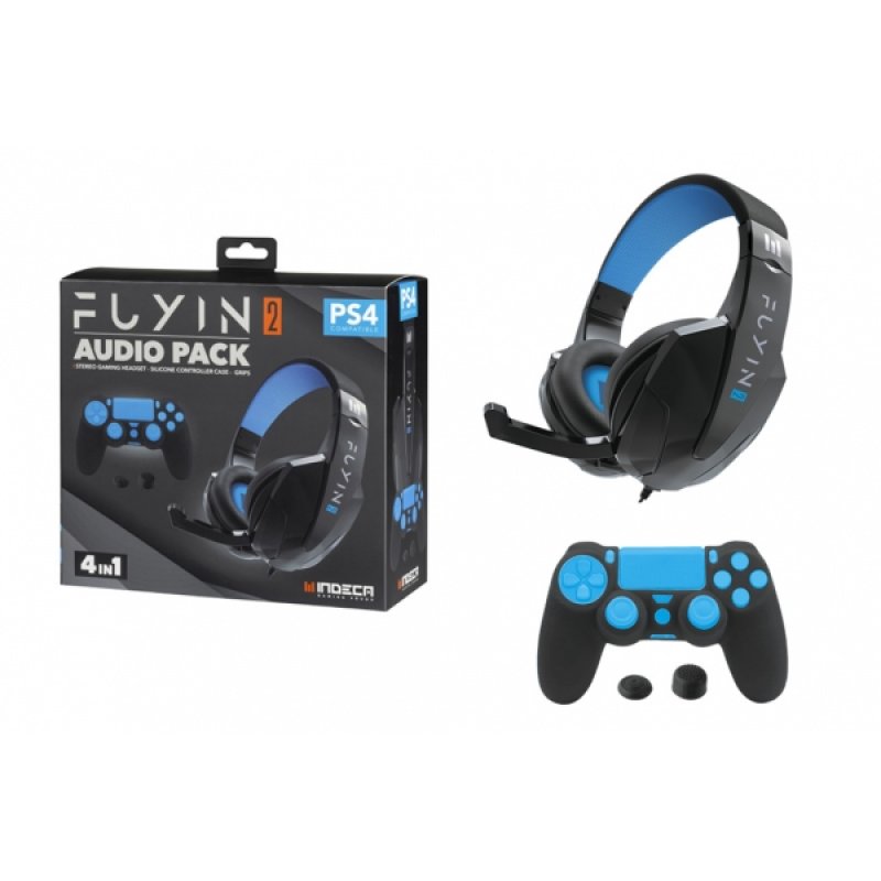 Pack Indeca Headset Fuyin 2 Preto + Capa Silicone + Grips