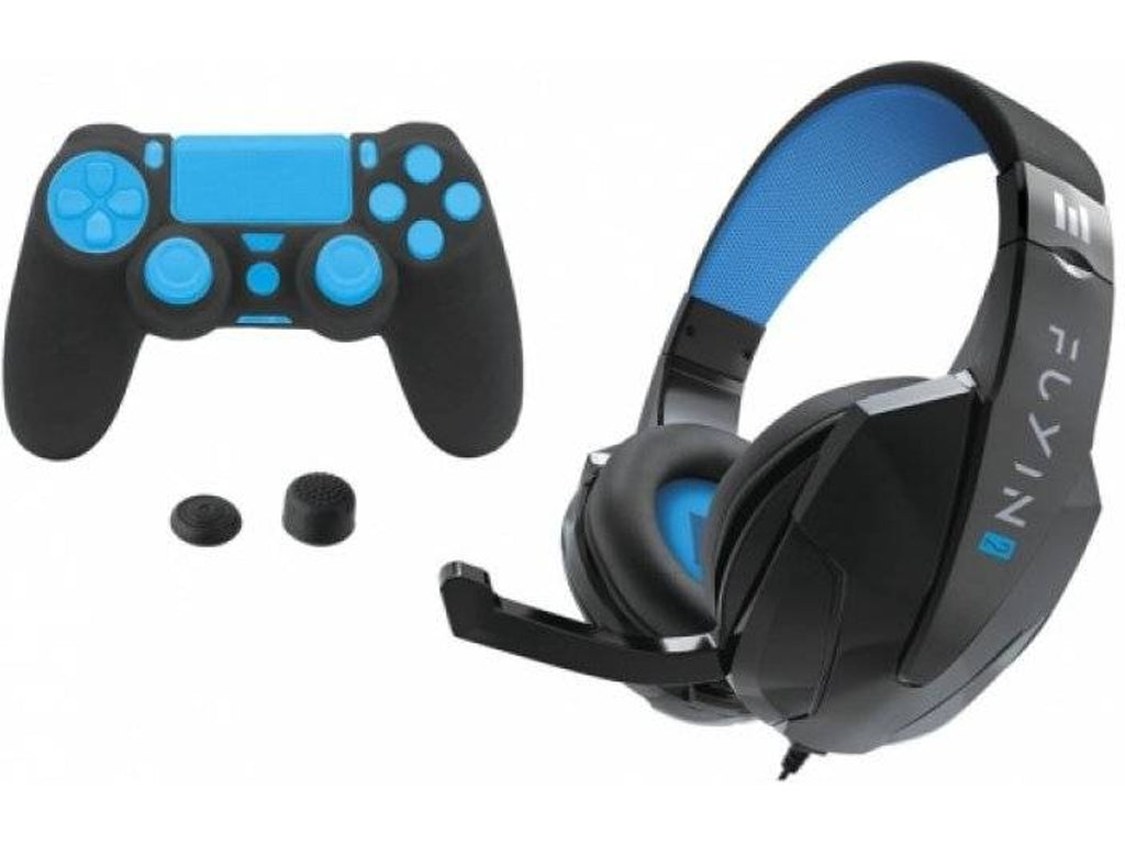 Pack Indeca Headset Fuyin 2 Preto + Capa Silicone + Grips
