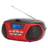 Rádio CD Aiwa BBTU-300RD CD MP3 Bluetooth Vermelho